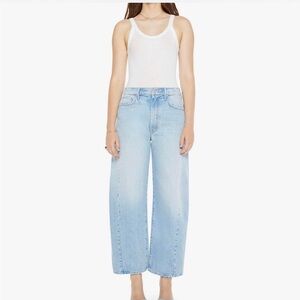 Mother Denim The Full Pipe Flood High Waist Barrel Leg Jeans